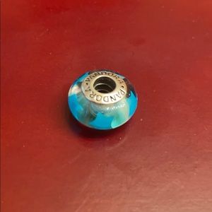 Pandora blue stars glass murano charm